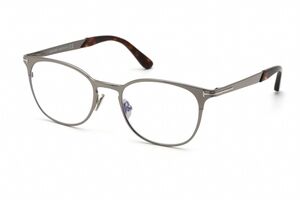 NWT Tom Ford FT5732-B-008 Gray Oval 50mm Glasses